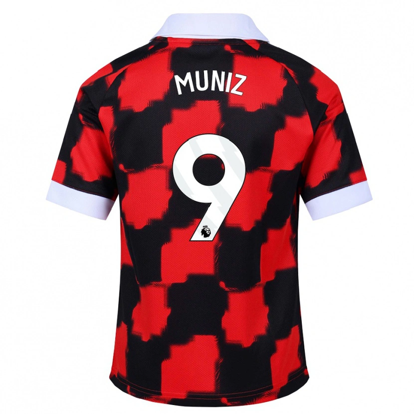 Danxen Hombre Camiseta Rodrigo Muniz #9 Rojo Blanco Negro 2ª Equipación 2026/27 La Camisa México