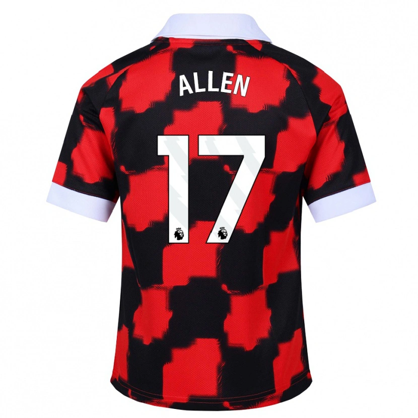 Danxen Hombre Camiseta Isaiah Allen #17 Rojo Blanco Negro 2ª Equipación 2026/27 La Camisa México