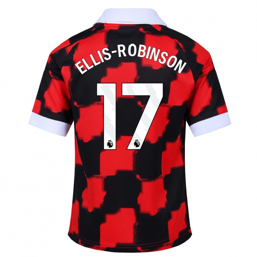 Danxen Hombre Camiseta Eddie Ellis-Robinson #17 Rojo Blanco Negro 2ª Equipación 2026/27 La Camisa México