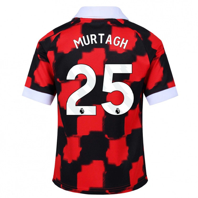 Danxen Hombre Camiseta Ruby Murtagh #25 Rojo Blanco Negro 2ª Equipación 2026/27 La Camisa México