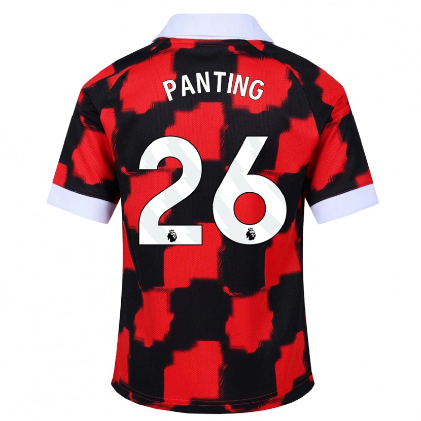 Danxen Hombre Camiseta Rachel Panting #26 Rojo Blanco Negro 2ª Equipación 2026/27 La Camisa México