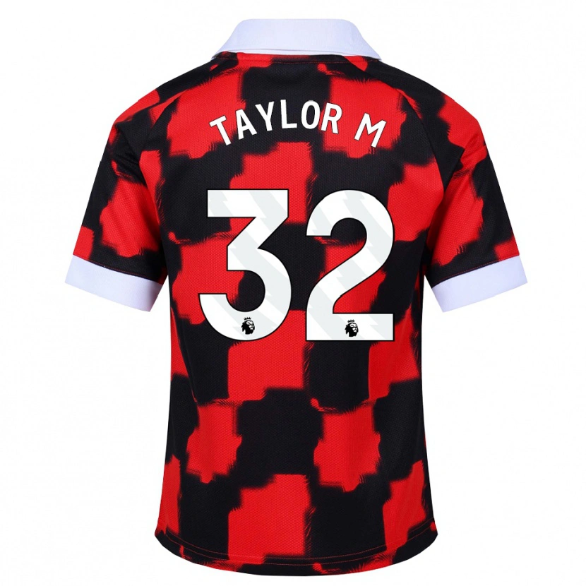 Danxen Hombre Camiseta Belle Taylor-M #32 Rojo Blanco Negro 2ª Equipación 2026/27 La Camisa México