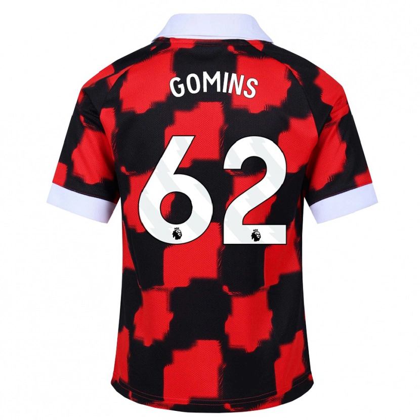 Danxen Hombre Camiseta Markuss Gomins #62 Rojo Blanco Negro 2ª Equipación 2026/27 La Camisa México