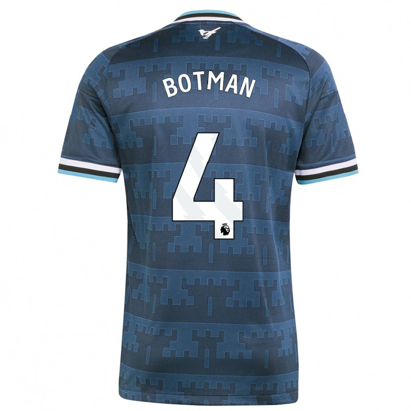 Danxen Hombre Camiseta Sven Botman #4 Amarillo Negro Azul 2ª Equipación 2026/27 La Camisa México