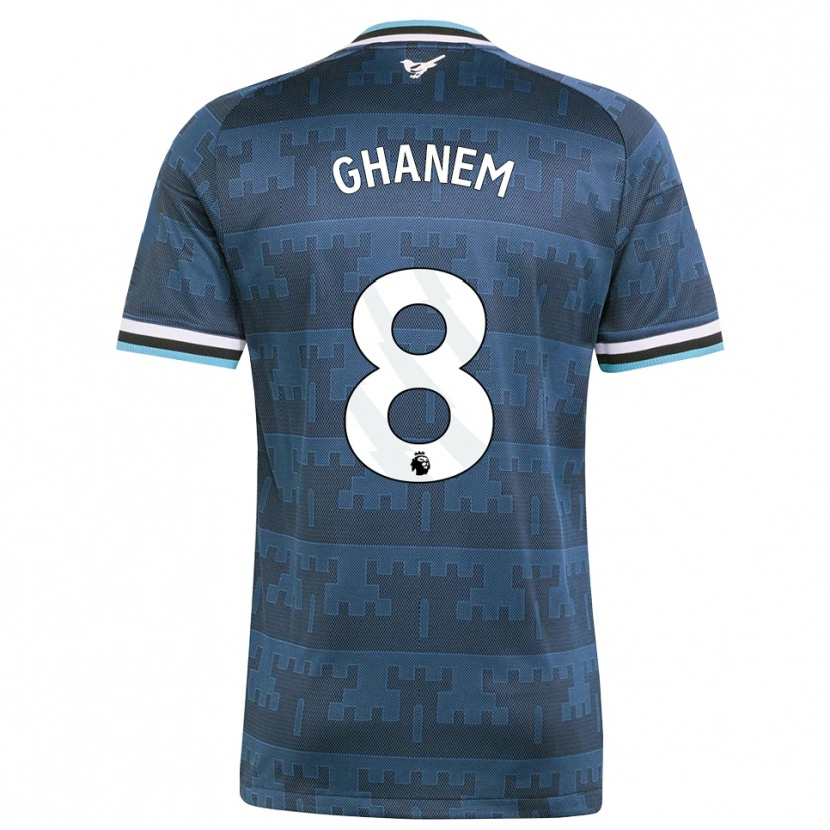 Danxen Hombre Camiseta Muawiya Ghanem #8 Amarillo Negro Azul 2ª Equipación 2026/27 La Camisa México