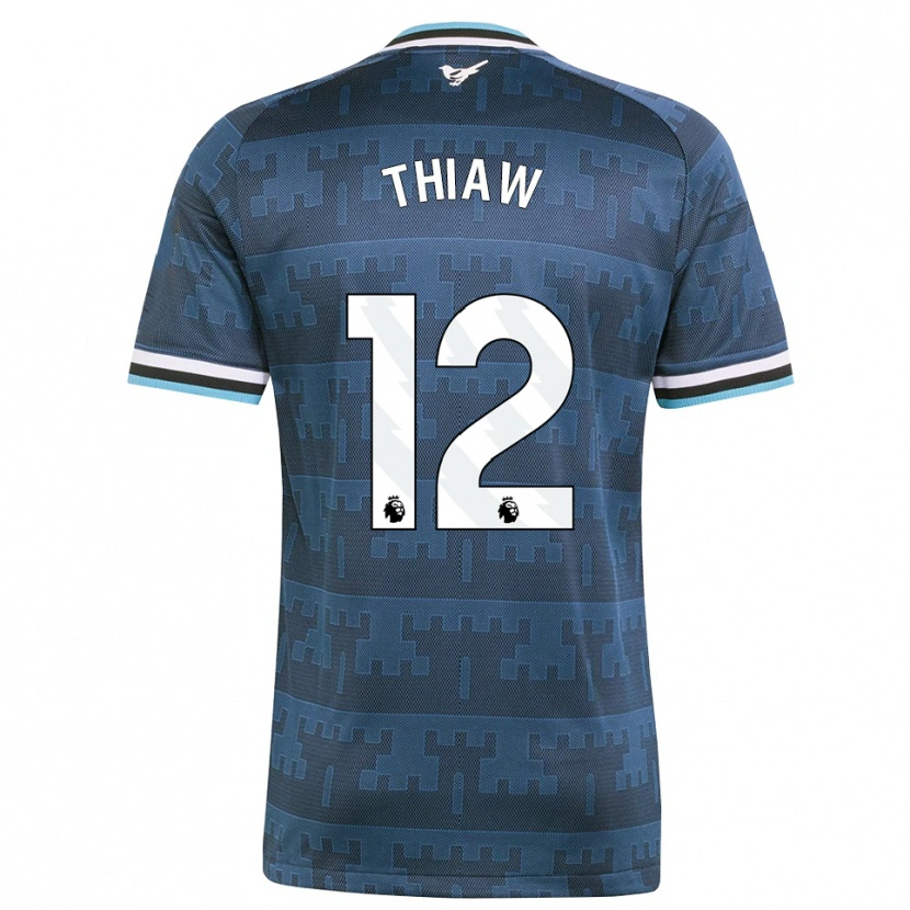 Danxen Hombre Camiseta Malick Thiaw #12 Amarillo Negro Azul 2ª Equipación 2026/27 La Camisa México