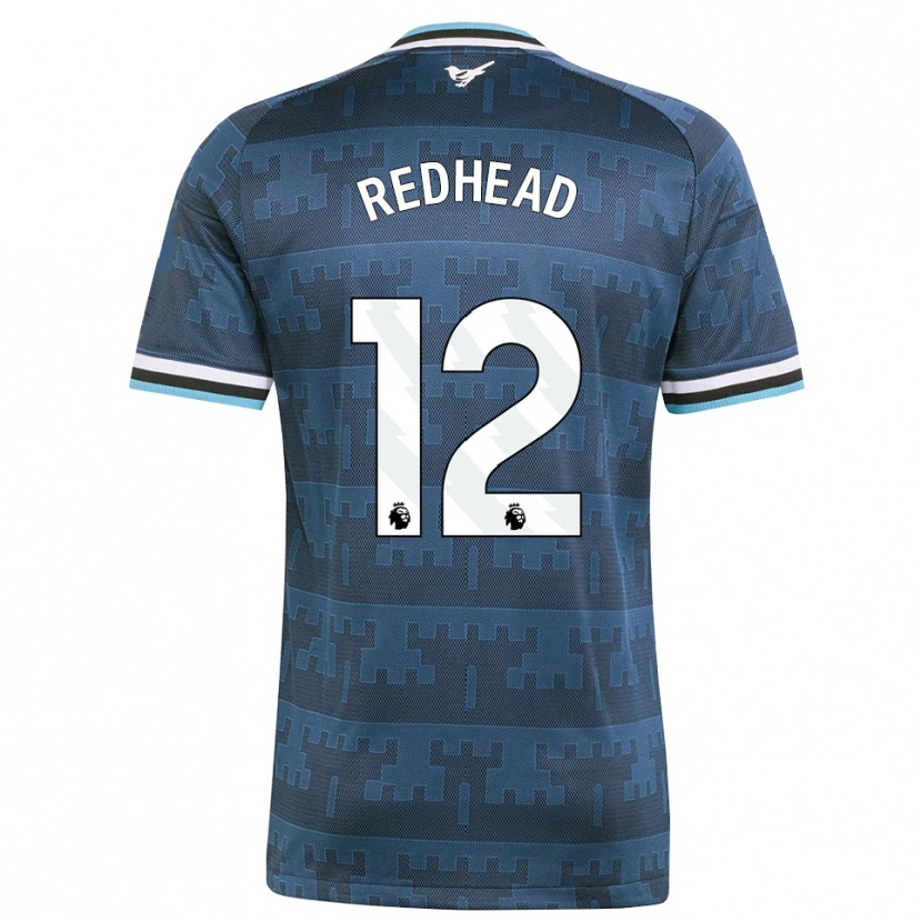 Danxen Hombre Camiseta Cara Milne-Redhead #12 Amarillo Negro Azul 2ª Equipación 2026/27 La Camisa México