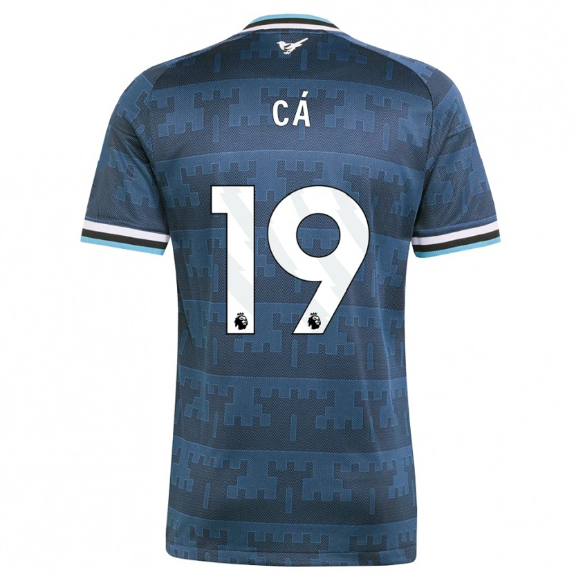 Danxen Hombre Camiseta Afner Cá #19 Amarillo Negro Azul 2ª Equipación 2026/27 La Camisa México