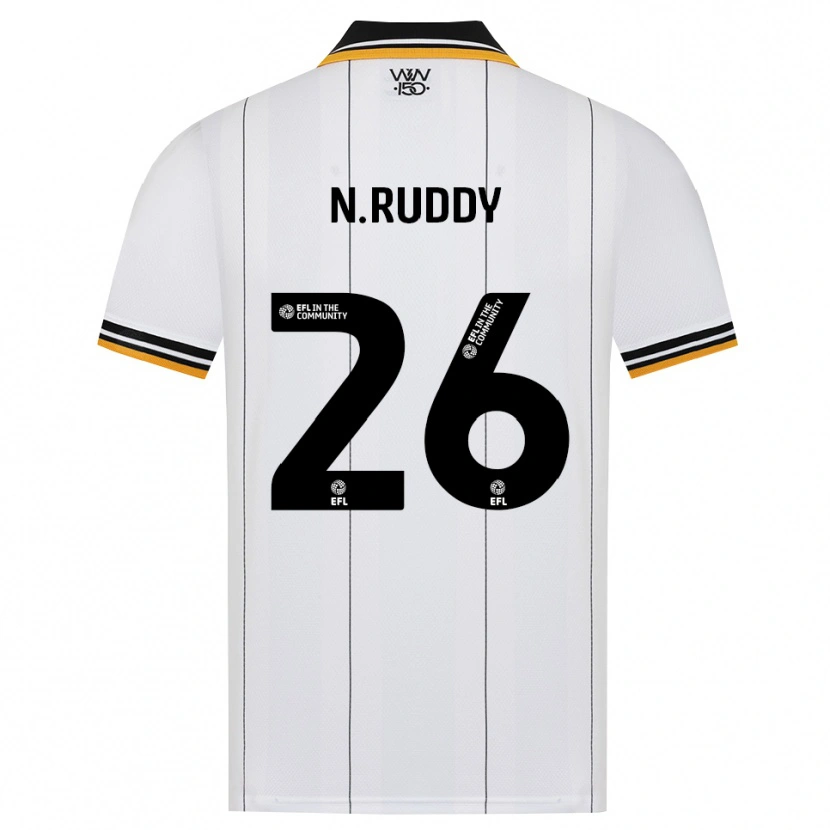 Danxen Hombre Camiseta John Ruddy #26 Naranja Blanco Negro 2ª Equipación 2026/27 La Camisa México