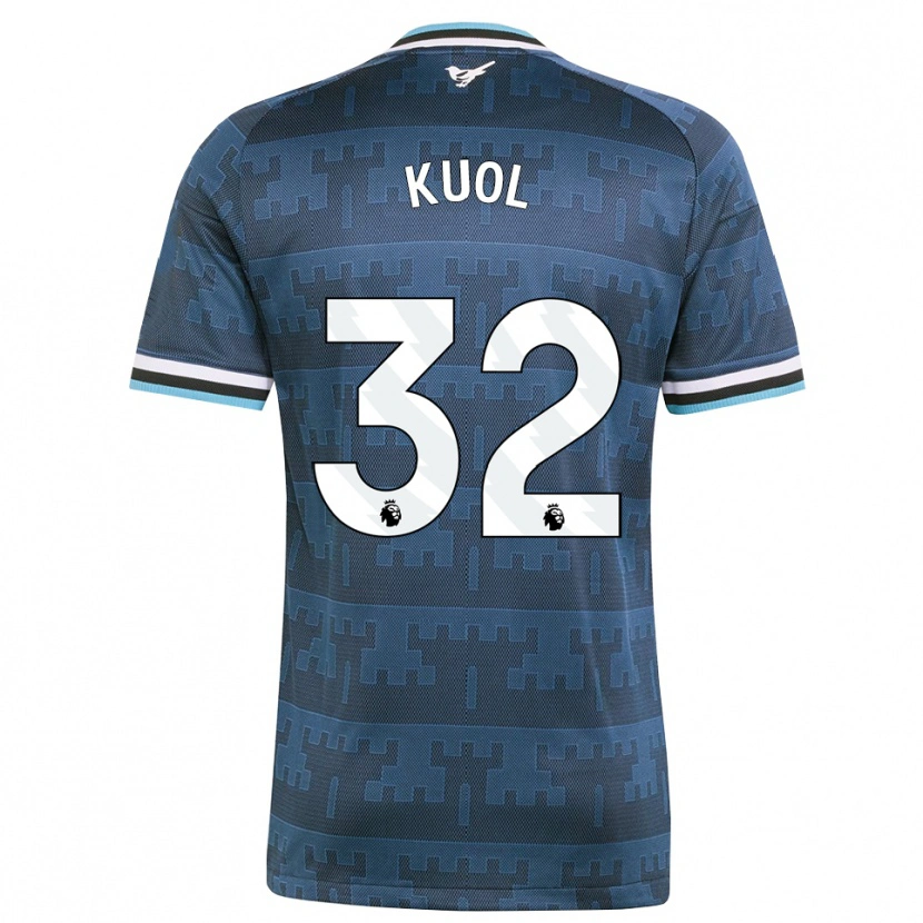 Danxen Hombre Camiseta Garang Kuol #32 Amarillo Negro Azul 2ª Equipación 2026/27 La Camisa México