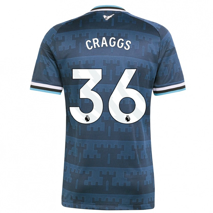 Danxen Hombre Camiseta Luke Craggs #36 Amarillo Negro Azul 2ª Equipación 2026/27 La Camisa México