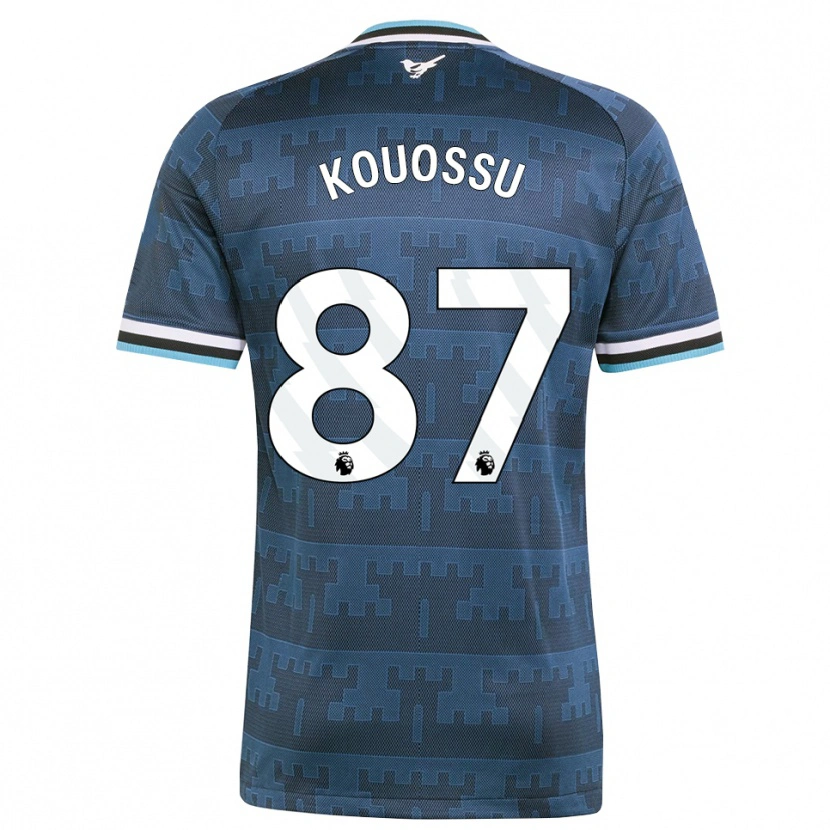 Danxen Hombre Camiseta Jayden Kouossu #87 Amarillo Negro Azul 2ª Equipación 2026/27 La Camisa México