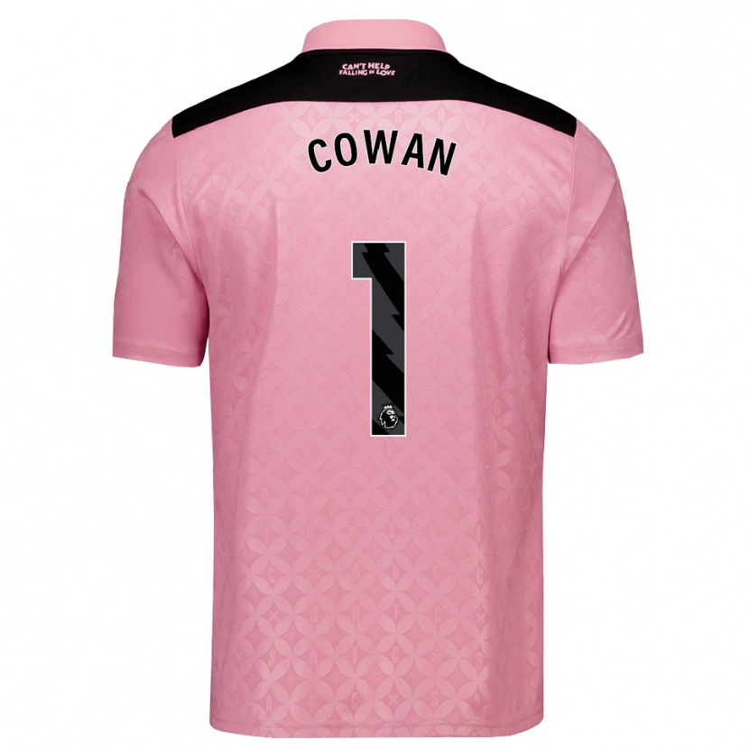 Danxen Hombre Camiseta Joe Cowan #1 Rosaclaro Negro 2ª Equipación 2026/27 La Camisa México
