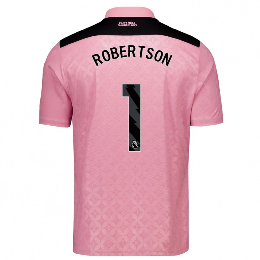 Danxen Hombre Camiseta Finley Robertson #1 Rosaclaro Negro 2ª Equipación 2026/27 La Camisa México
