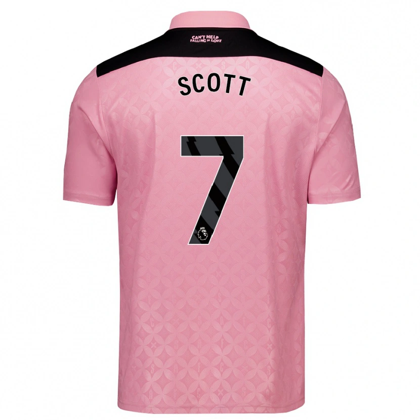 Danxen Hombre Camiseta Felix Scott #7 Rosaclaro Negro 2ª Equipación 2026/27 La Camisa México