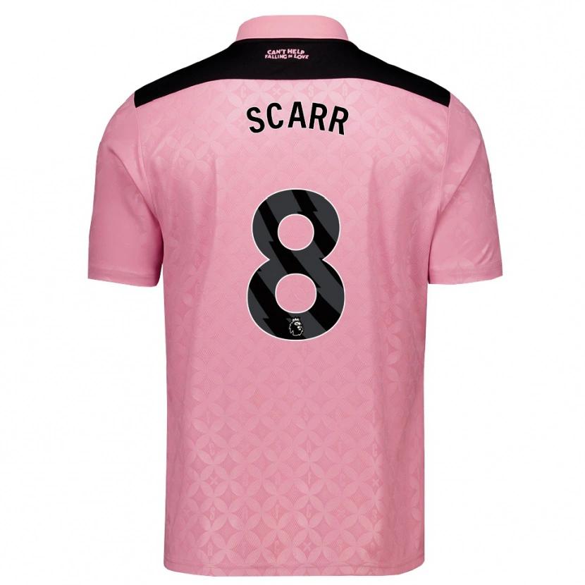 Danxen Hombre Camiseta Emily Scarr #8 Rosaclaro Negro 2ª Equipación 2026/27 La Camisa México
