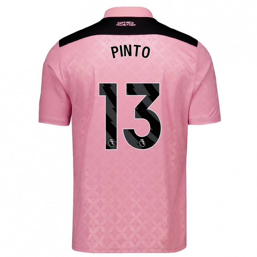 Danxen Hombre Camiseta Elias Pinto #13 Rosaclaro Negro 2ª Equipación 2026/27 La Camisa México