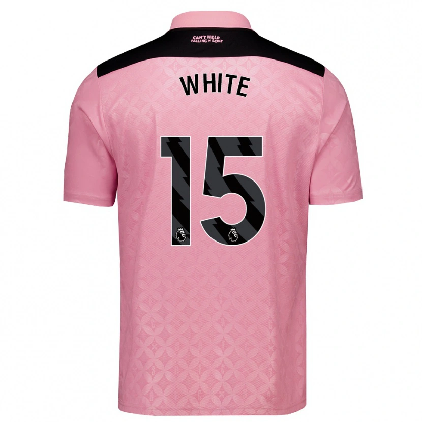 Danxen Hombre Camiseta Noah White #15 Rosaclaro Negro 2ª Equipación 2026/27 La Camisa México
