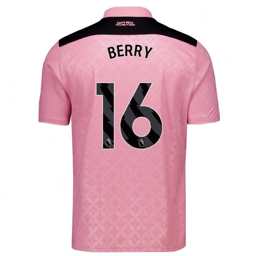 Danxen Hombre Camiseta Ethan Berry #16 Rosaclaro Negro 2ª Equipación 2026/27 La Camisa México