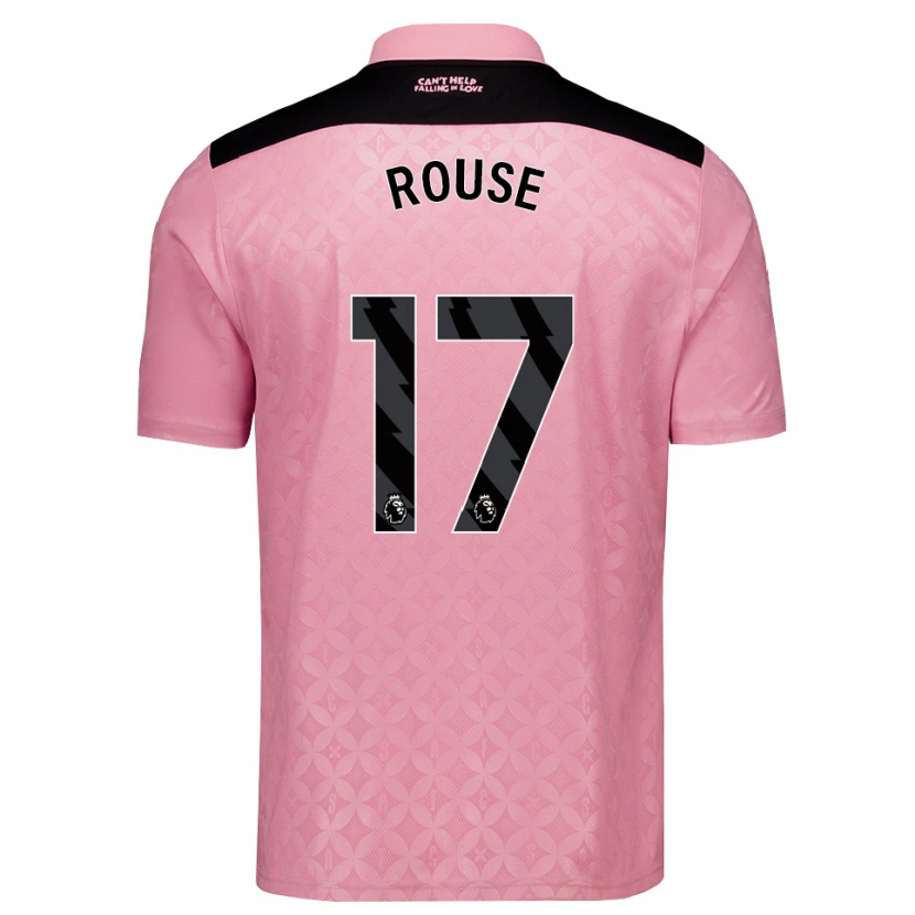 Danxen Hombre Camiseta Mollie Rouse #17 Rosaclaro Negro 2ª Equipación 2026/27 La Camisa México