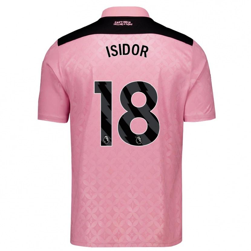 Danxen Hombre Camiseta Wilson Isidor #18 Rosaclaro Negro 2ª Equipación 2026/27 La Camisa México