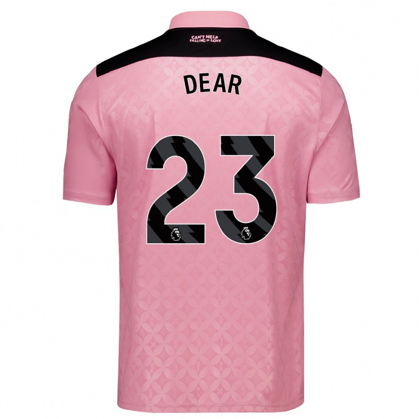 Danxen Hombre Camiseta Jenna Dear #23 Rosaclaro Negro 2ª Equipación 2026/27 La Camisa México