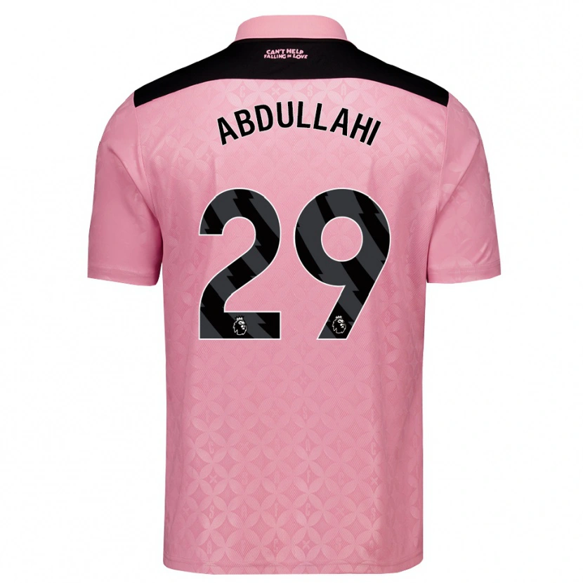 Danxen Hombre Camiseta Ahmed Abdullahi #29 Rosaclaro Negro 2ª Equipación 2026/27 La Camisa México