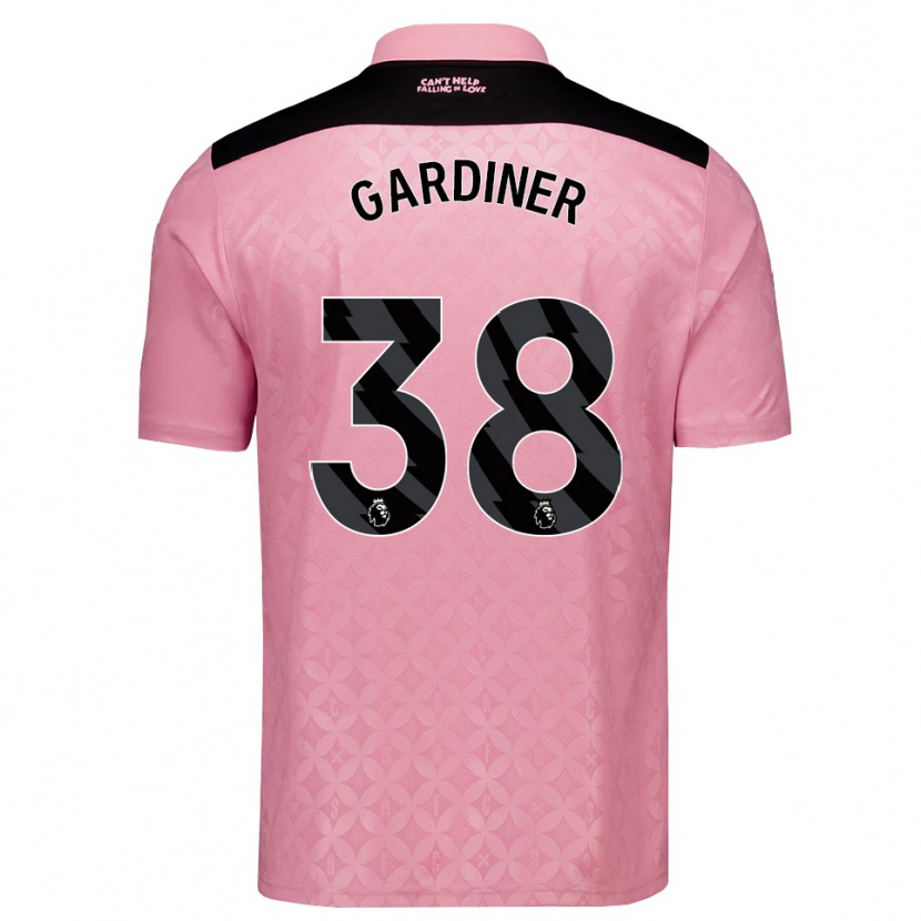 Danxen Hombre Camiseta Harry Gardiner #38 Rosaclaro Negro 2ª Equipación 2026/27 La Camisa México