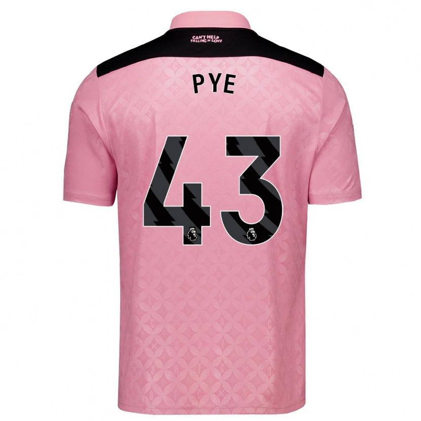 Danxen Hombre Camiseta Connor Pye #43 Rosaclaro Negro 2ª Equipación 2026/27 La Camisa México