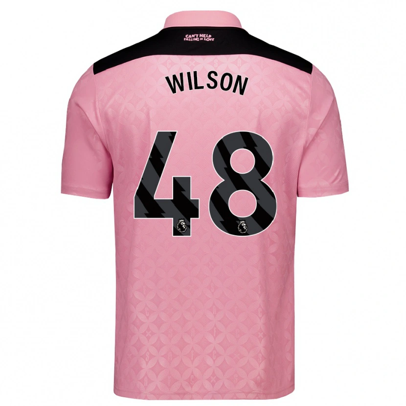 Danxen Hombre Camiseta Callum Wilson #48 Rosaclaro Negro 2ª Equipación 2026/27 La Camisa México