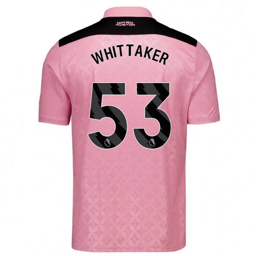 Danxen Hombre Camiseta Jack Whittaker #53 Rosaclaro Negro 2ª Equipación 2026/27 La Camisa México