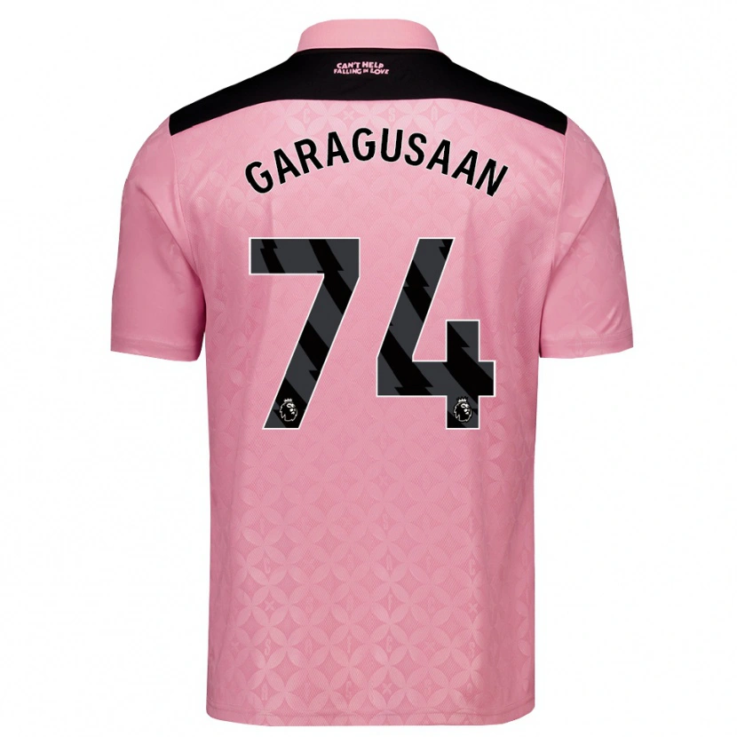 Danxen Hombre Camiseta Finn Geragusyan #74 Rosaclaro Negro 2ª Equipación 2026/27 La Camisa México