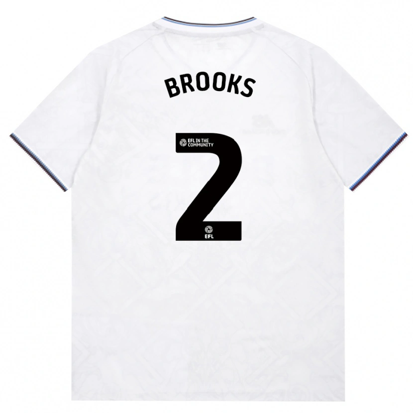 Danxen Hombre Camiseta Connor Brooks #2 Borgoña Blanco 2ª Equipación 2026/27 La Camisa México