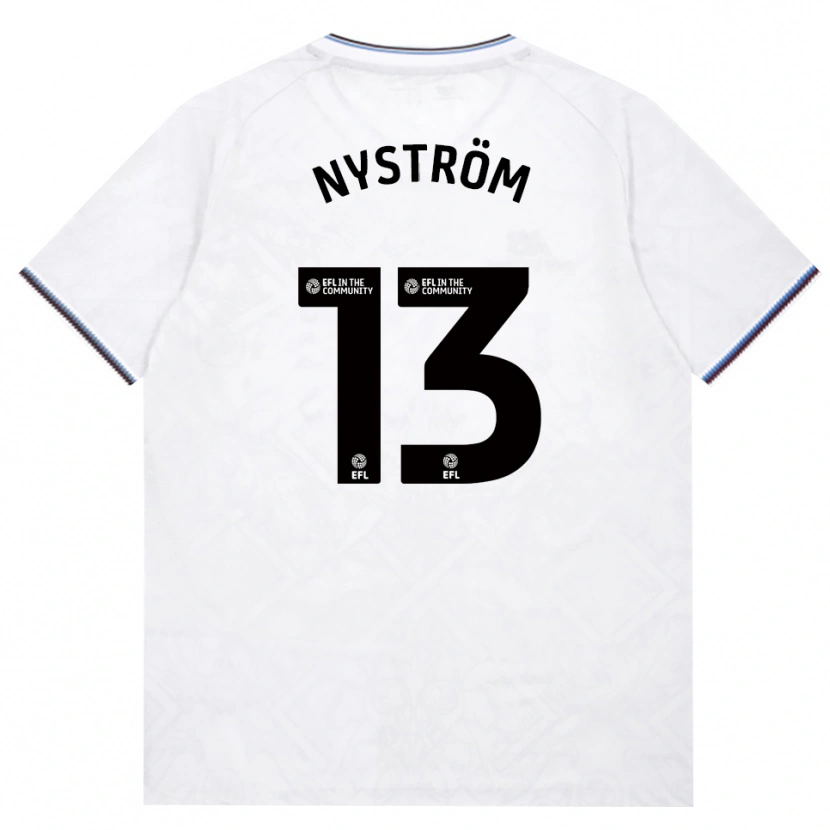 Danxen Hombre Camiseta Eva Nyström #13 Borgoña Blanco 2ª Equipación 2026/27 La Camisa México