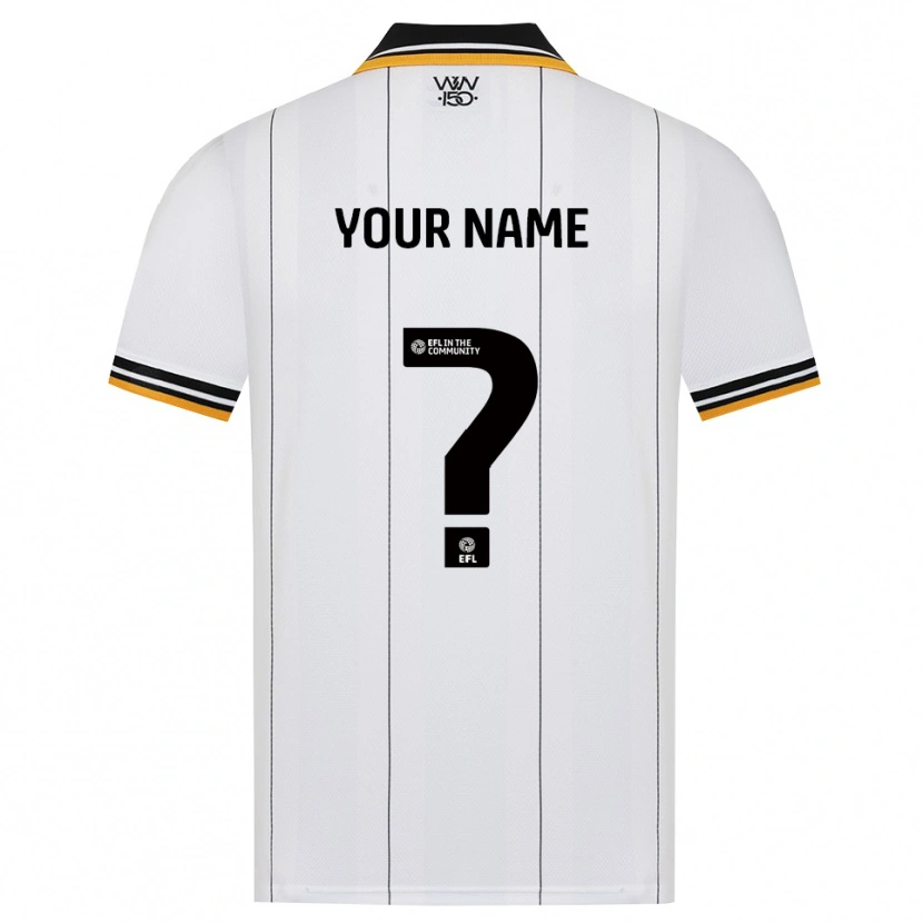 Danxen Hombre Camiseta Su Nombre #0 Naranja Blanco Negro 2ª Equipación 2026/27 La Camisa México