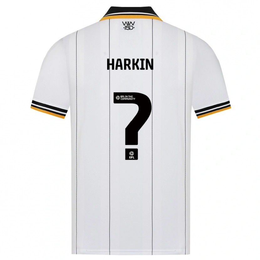 Danxen Hombre Camiseta Lee Harkin #0 Naranja Blanco Negro 2ª Equipación 2026/27 La Camisa México