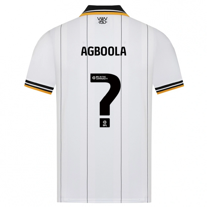 Danxen Hombre Camiseta Michael Agboola #0 Naranja Blanco Negro 2ª Equipación 2026/27 La Camisa México