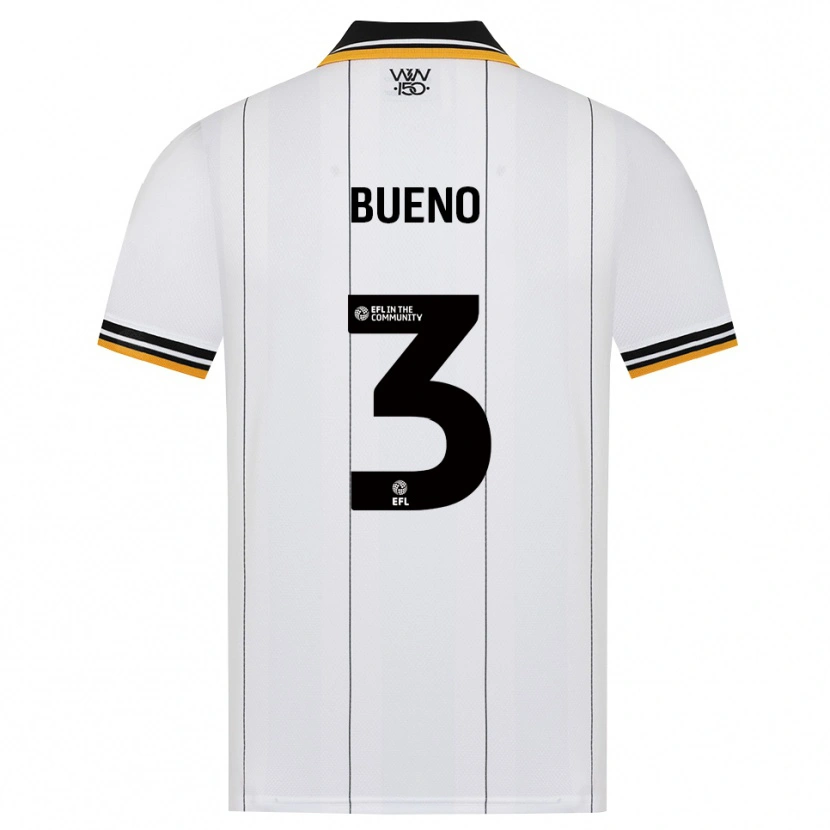 Danxen Hombre Camiseta Hugo Bueno #3 Naranja Blanco Negro 2ª Equipación 2026/27 La Camisa México