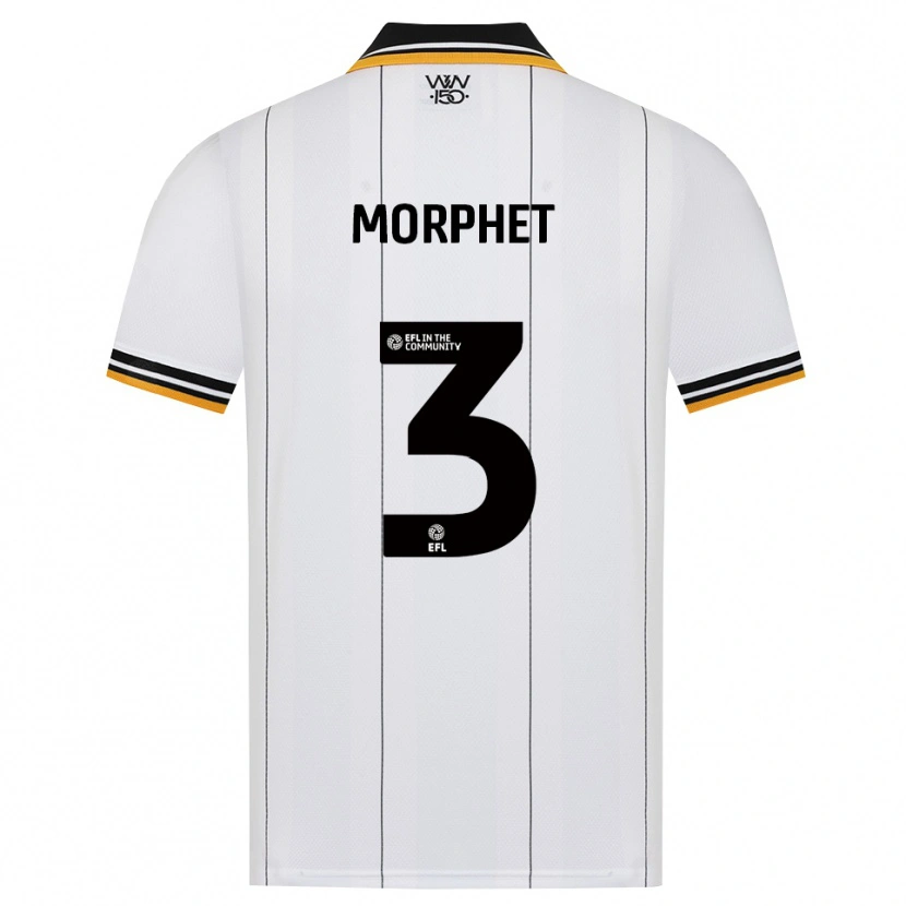 Danxen Hombre Camiseta Anna Morphet #3 Naranja Blanco Negro 2ª Equipación 2026/27 La Camisa México