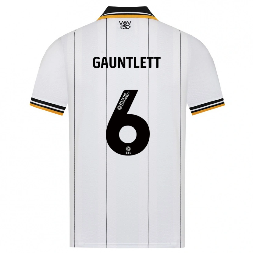 Danxen Hombre Camiseta Maz Gauntlett #6 Naranja Blanco Negro 2ª Equipación 2026/27 La Camisa México