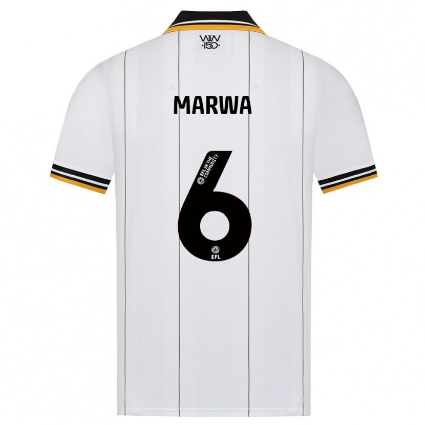 Danxen Hombre Camiseta Bjørn Marwa #6 Naranja Blanco Negro 2ª Equipación 2026/27 La Camisa México