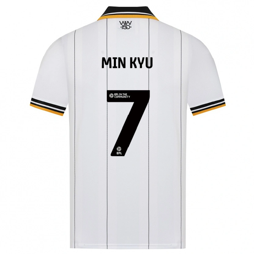Danxen Hombre Camiseta Min-Kyu Ji #7 Naranja Blanco Negro 2ª Equipación 2026/27 La Camisa México