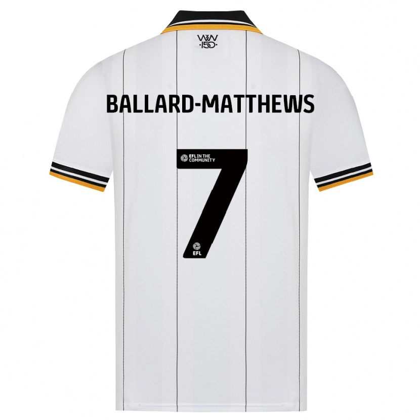 Danxen Hombre Camiseta Emilio Ballard-Matthews #7 Naranja Blanco Negro 2ª Equipación 2026/27 La Camisa México