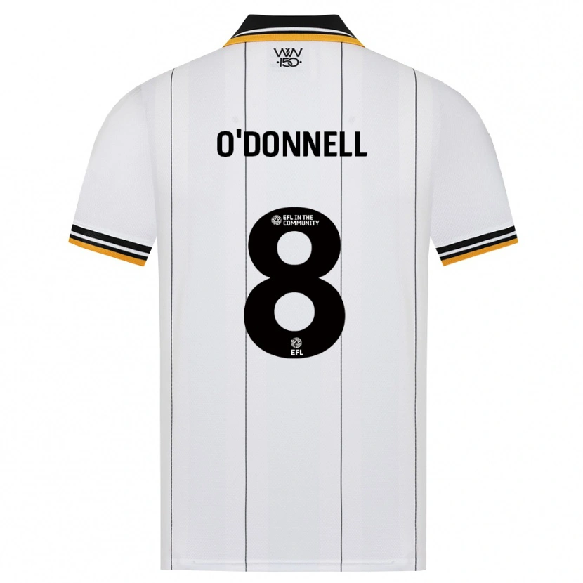 Danxen Hombre Camiseta Luke O'donnell #8 Naranja Blanco Negro 2ª Equipación 2026/27 La Camisa México