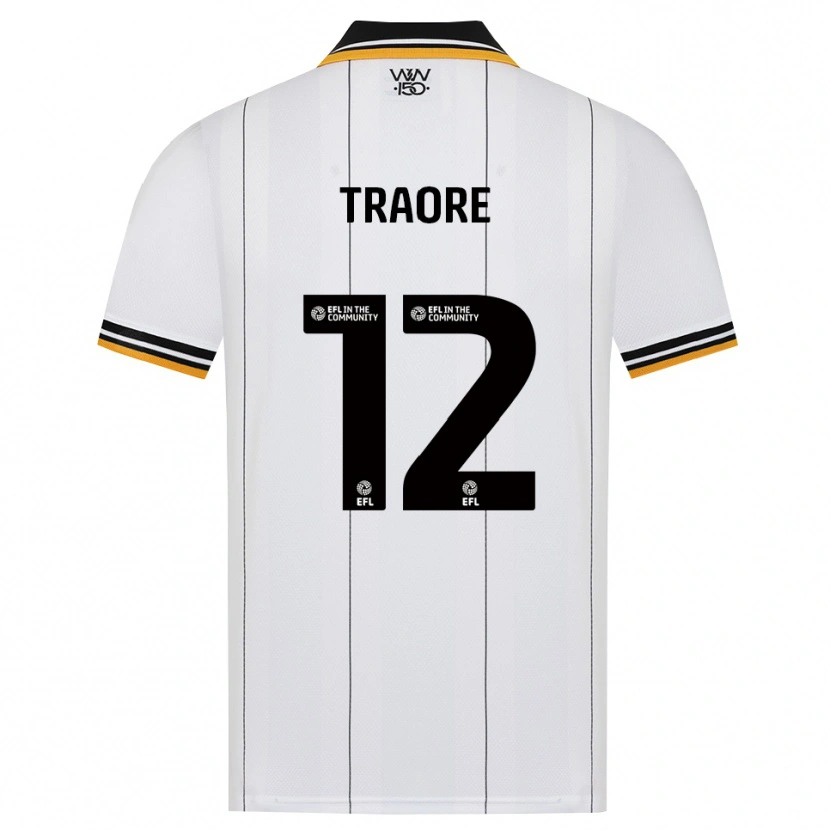 Danxen Hombre Camiseta Boubacar Traoré #12 Naranja Blanco Negro 2ª Equipación 2026/27 La Camisa México