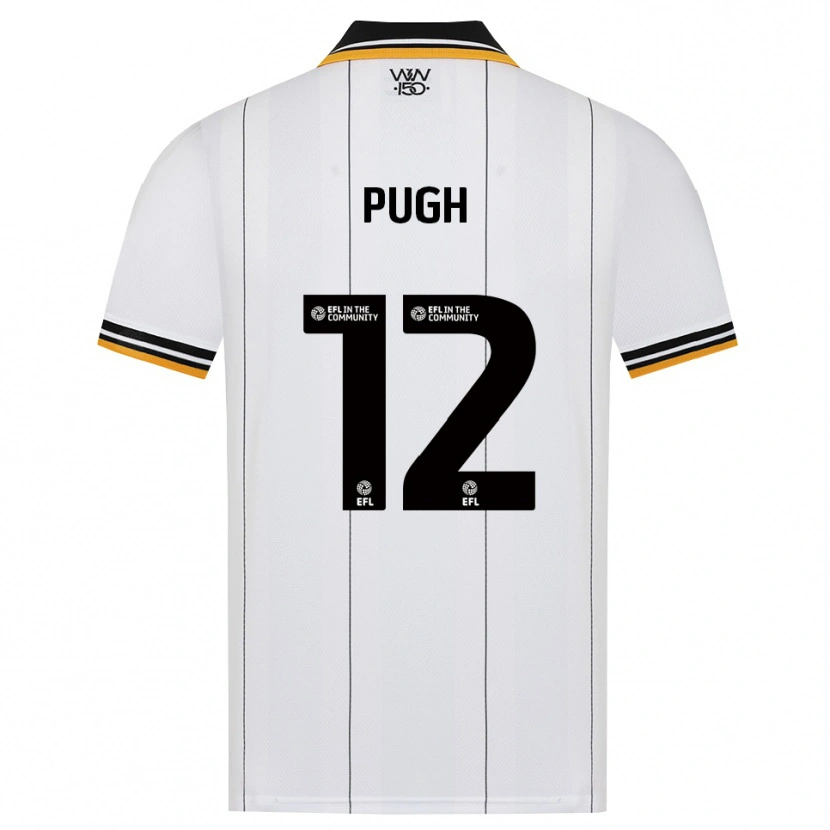 Danxen Hombre Camiseta Caden Pugh #12 Naranja Blanco Negro 2ª Equipación 2026/27 La Camisa México