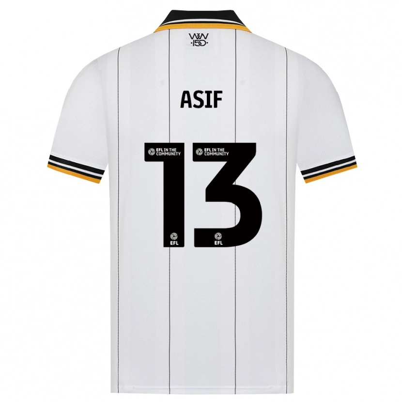 Danxen Hombre Camiseta Dawood Asif #13 Naranja Blanco Negro 2ª Equipación 2026/27 La Camisa México