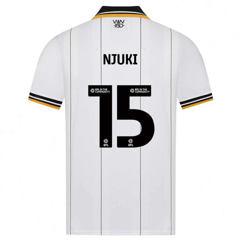 Danxen Hombre Camiseta Shafaat Njuki #15 Naranja Blanco Negro 2ª Equipación 2026/27 La Camisa México