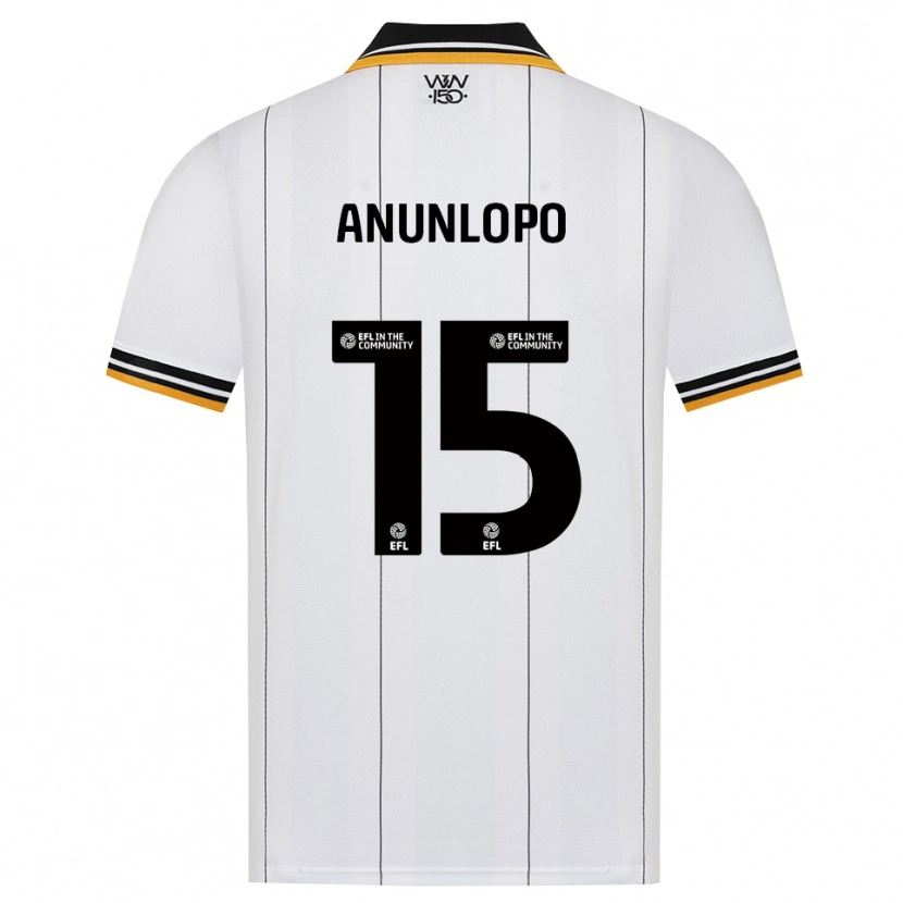 Danxen Hombre Camiseta Dapo Anunlopo #15 Naranja Blanco Negro 2ª Equipación 2026/27 La Camisa México