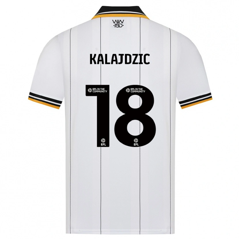 Danxen Hombre Camiseta Sasa Kalajdzic #18 Naranja Blanco Negro 2ª Equipación 2026/27 La Camisa México